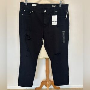 Gap - Black Distressed Jeans - 33
